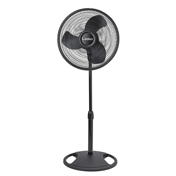 LASKO 16″ WIDE AREA OSCILLATION PEDESTAL FAN, BLACK