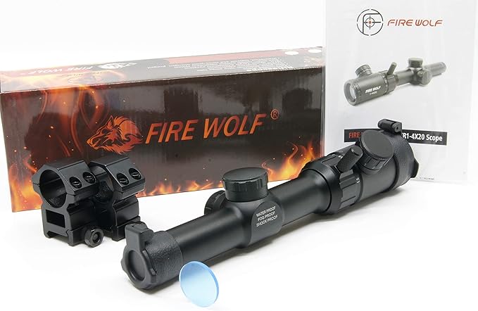 Amazon Co Jp 実銃用実物ショートスコープ 1 4ｘ Fire Wolf ポリカーボネイト製シールド付き マウントリングセット ホビー