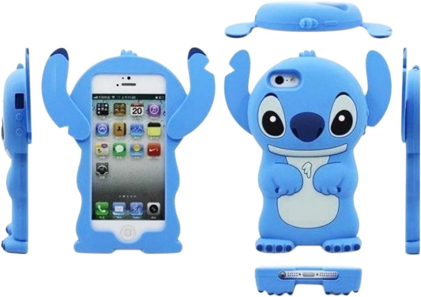 3d Silicone Stitch Case for iPhone 7/7S Plus (5.5 ") Cartoon Flexible Shell for Apple iPhone 7 7S Plus