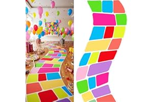 Tinideya 118 x 39 Inches Candy Party Decorations Carpet Aisle Runner Colorful Candy Themed Runway for Christmas Trunk or Treat Car Decor Birthday Party Supplies