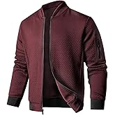 SAVKOOV Mens Loose Fit Lightweight Jacket Casual Stylish bomber Jacket