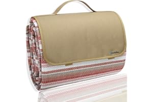 scuddles Extra Large Picnic & Outdoor Blanket Dual Layers for Outdoor Water-Resistant Handy Mat Tote Spring Summer Camping Blanket Great for The Beach