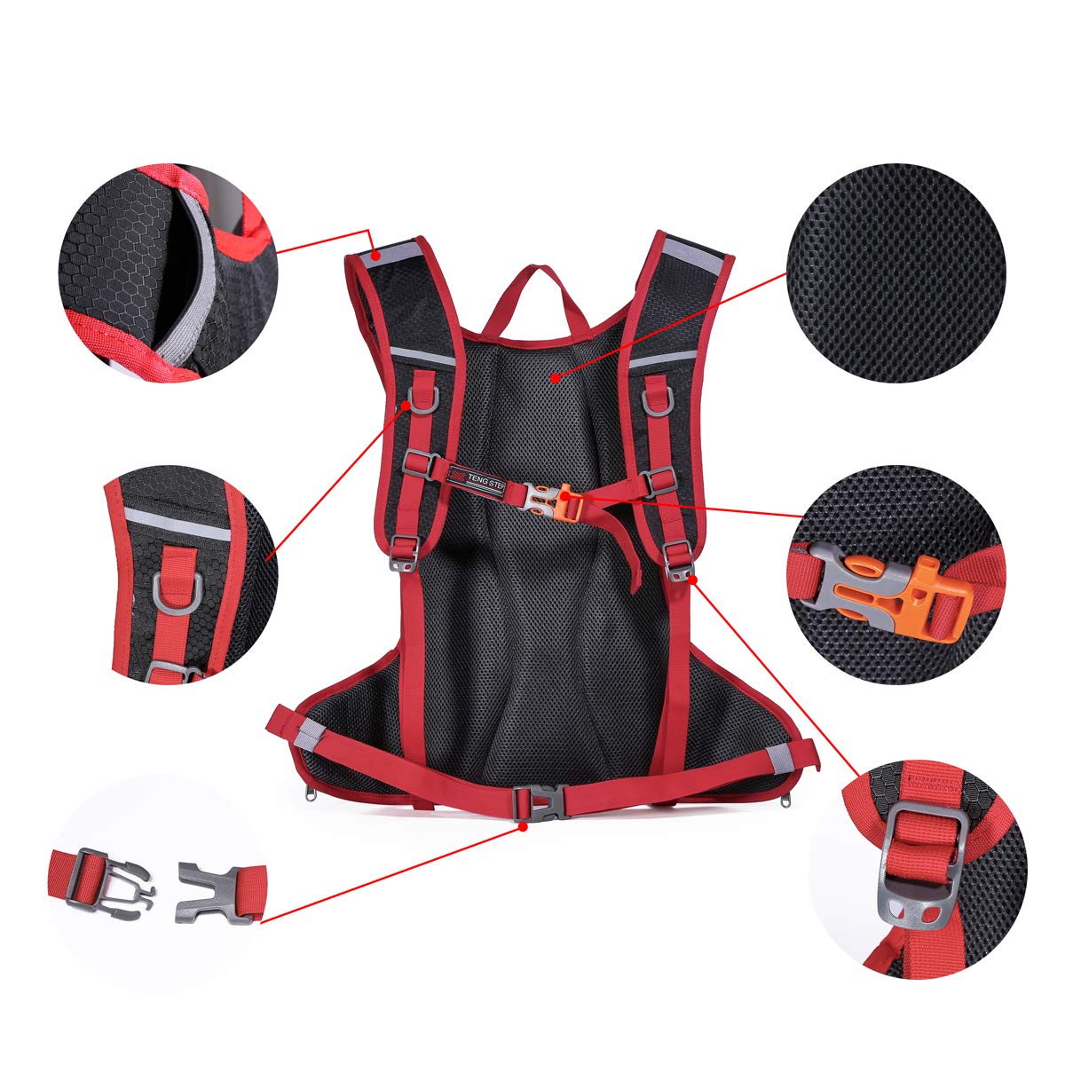 DAVIDNILE Hydration Backpack - Prefect Outdoor Gear for Skiing, Running, Hiking, Cycling, Camping, Climbing