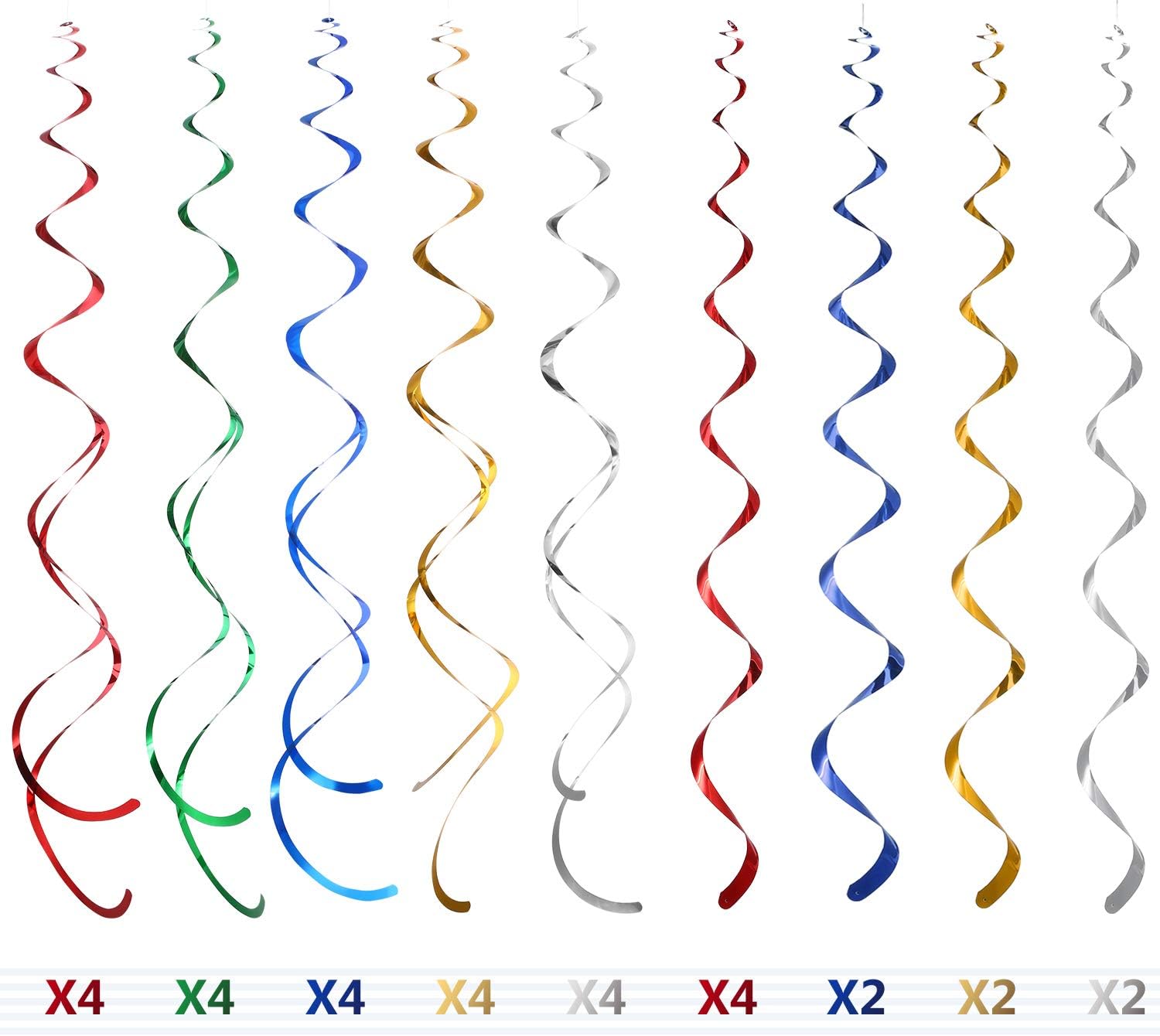 Blulu Western Party Decorations Pack Hanging Swirls Foil Swirls Party Ceiling Decorations Western Cowboy Theme Party Barnyard Theme Birthday Baby Shower Decor Event Supplies 30Ct - Image 4