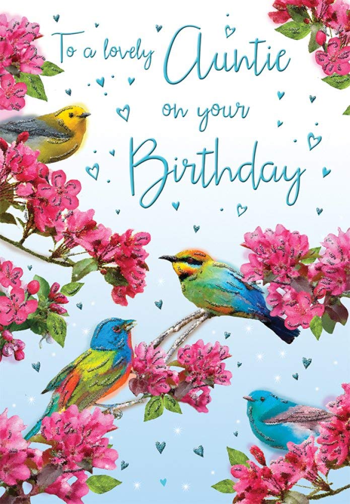 Birthday Card Auntie - 9 x 6 inches - Regal Publishing