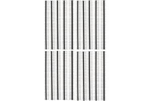 VKLSVAN 20 PCS 40P Single Row Pin Header Strip Male Header Pin Connector 2.54mm Pitch for PCB Prototype Breadboard Circuit Welding