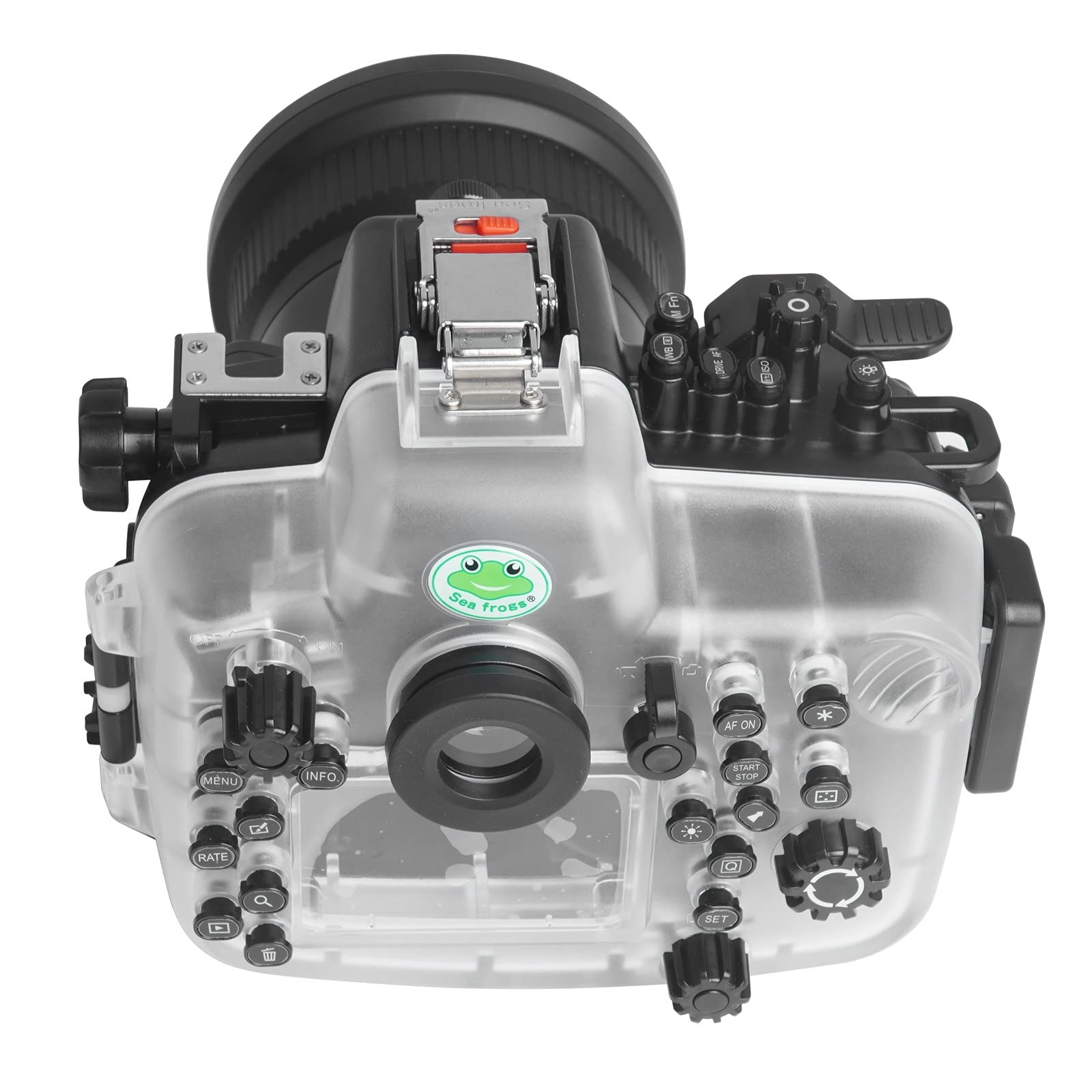 SeaFrogs Waterproof Housing for Canon 5D IV 5D III Underwater Case for Mark IV 5D4 with EF 24-105mm f/4L Lens, Compatible with Canon 5D Mark III 5D3, W/ Port for Vacuum System- [40M/130ft]