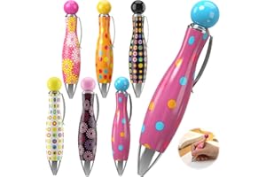 FNANJWQ Big Fat Pens Aids Writing - 6 Pcs Ergonomic Mini Pens for Tremor, Arthritis, Parkinson, Handicap, Carpal Tunnel, Cute