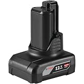 Bosch BAT612 18V Lithium-Ion 2.0 Ah Slim Pack Battery With Digital Fuel Gauge
