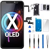 DGSCSMY [OLED] for iPhone X 10 Screen Replacement with Front Speaker 5.8" | OLED 3D Touch Display Digitizer Full Assembly Proximity Sensor Fix Tool Repair Kit Front Glass A1865 A1901 A1902