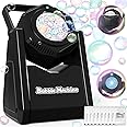Bubble Machine, Bubble Blower for Party 90°Adjustable, Durable Automatic Bubbles Toys for Kids 20000+ Bubbles Per Mins, Bubble Maker with Bubble Solution Operated by Batteries for Indoor Outdoor