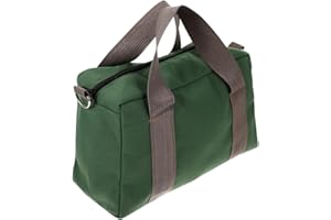 Operitacx Canvas Tool Bag 16-inch Green Multifunctional Portable Tool Pouch Organizer Zipper for Outdoor Carrying and Storage