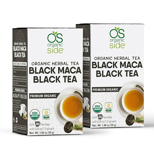 OS ORGANIC SIDE | 2-pack Organic Black Maca Tea 40 Bags | Energizing ...