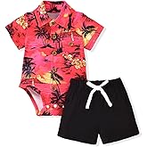 MINIFEIKO Baby Boy Hawaiian Outfit
