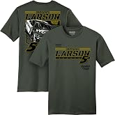 Kyle Larson #5 NASCAR 2026 Military Green Shield 2 Sided Car T-Shirt