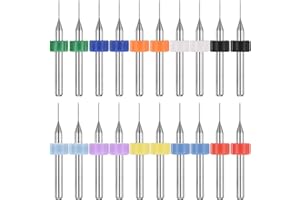 PATIKIL 20 Pack 0.4mm Micro Drill Bits 1/8" Shank Carbide Tungsten Steel 135° Mini Small Bits Print Circuit Board Drilling Tool for CNC Engraving Precision Machinery