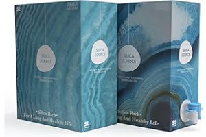 Aquene Springs Silica Source Water, Pure, Silica-Rich Geothermal Water for Daily Hydration, Naturally Filtered, Deuterium Depleted, pH 8., Promotes Cardiovascular Health, Pain Relief, and Anti-Aging