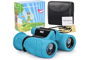 Kids Binoculars,Shockproof 8 x 21 High Resolution Compact Kids Binoculars Real for 3-12 Boys and Girls,Perfect for Bird Watch
