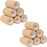 Ever Ready First Aid Self Adherent Cohesive Bandages 4" x 5 Yards - 12 Count, Tan