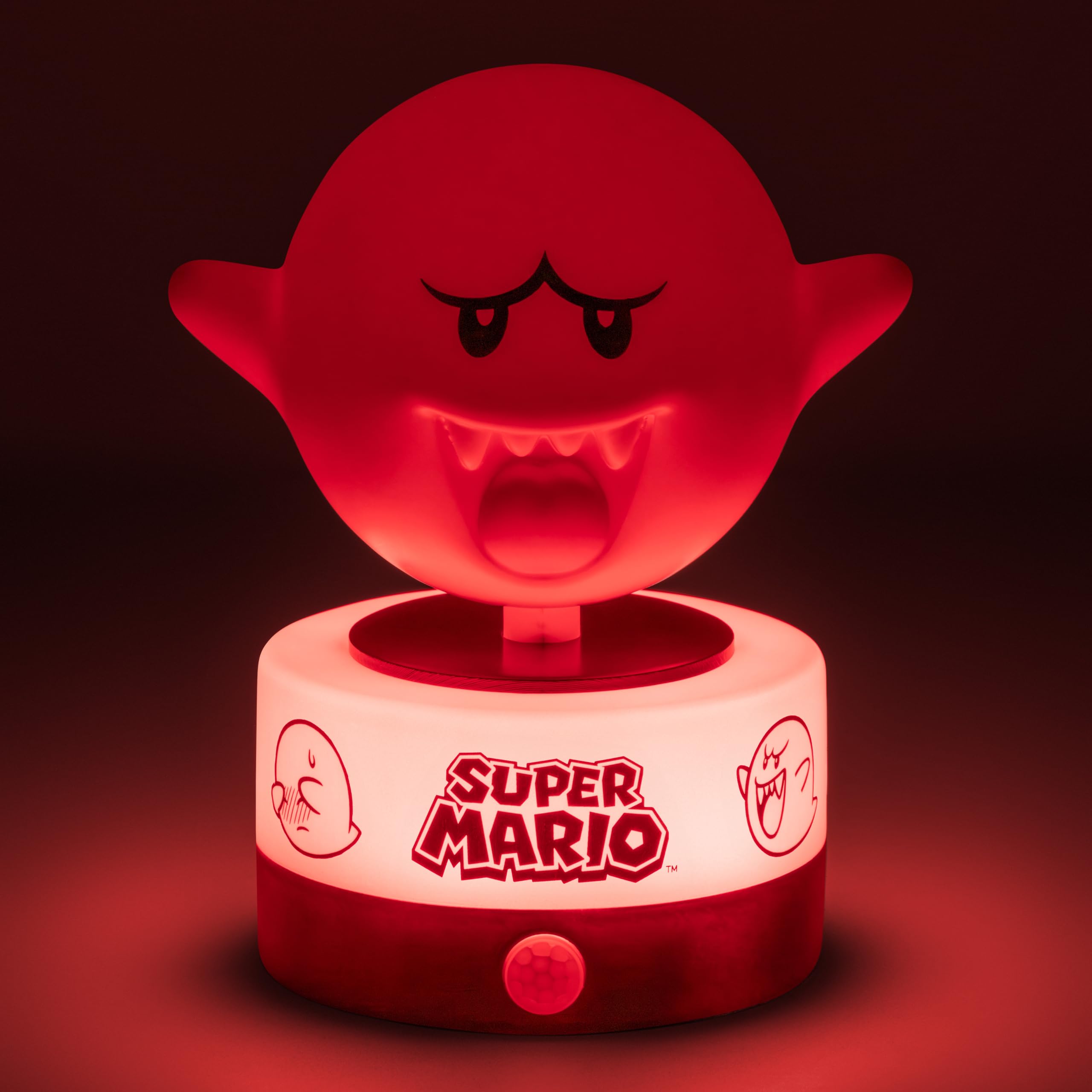 Paladone Super Mario Boo Bewegungsmelder, Raumwächter und Nachtlicht, offiziell lizenzierte LED-Lampe und Sicherheitsalarm von Nintendo für Kinderzimmer, Teenager und Zuhause, Geschenkidee 4