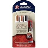 Guardsman Wood Furniture Markers and Wax Wood Filler Sticks | Furniture Scratch Repair Kit for Wood Floors, Cabinets, Chairs, and Furnishings, 3 Colors, Brown Tones