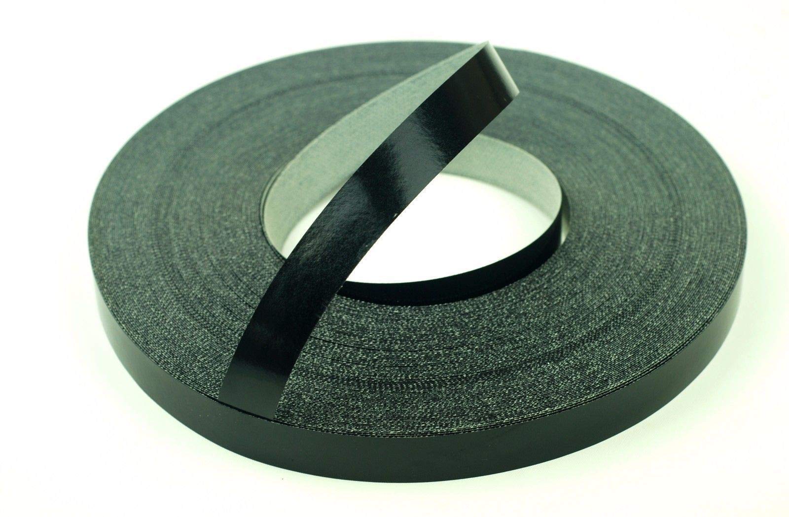 Gas N Pow3r Melamine Self Adhesive Edging Tape Roll Perfect for Kitchen or Bathroom Cabinets 10m x 18mm - Black