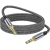 MOSWAG 10FT/3Meters 3.5mm Audio Aux Jack Cable 3 Pole to 3.5mm Aux Cable Male to Male Aux Cord Nylon Braided Stereo Jack Cord