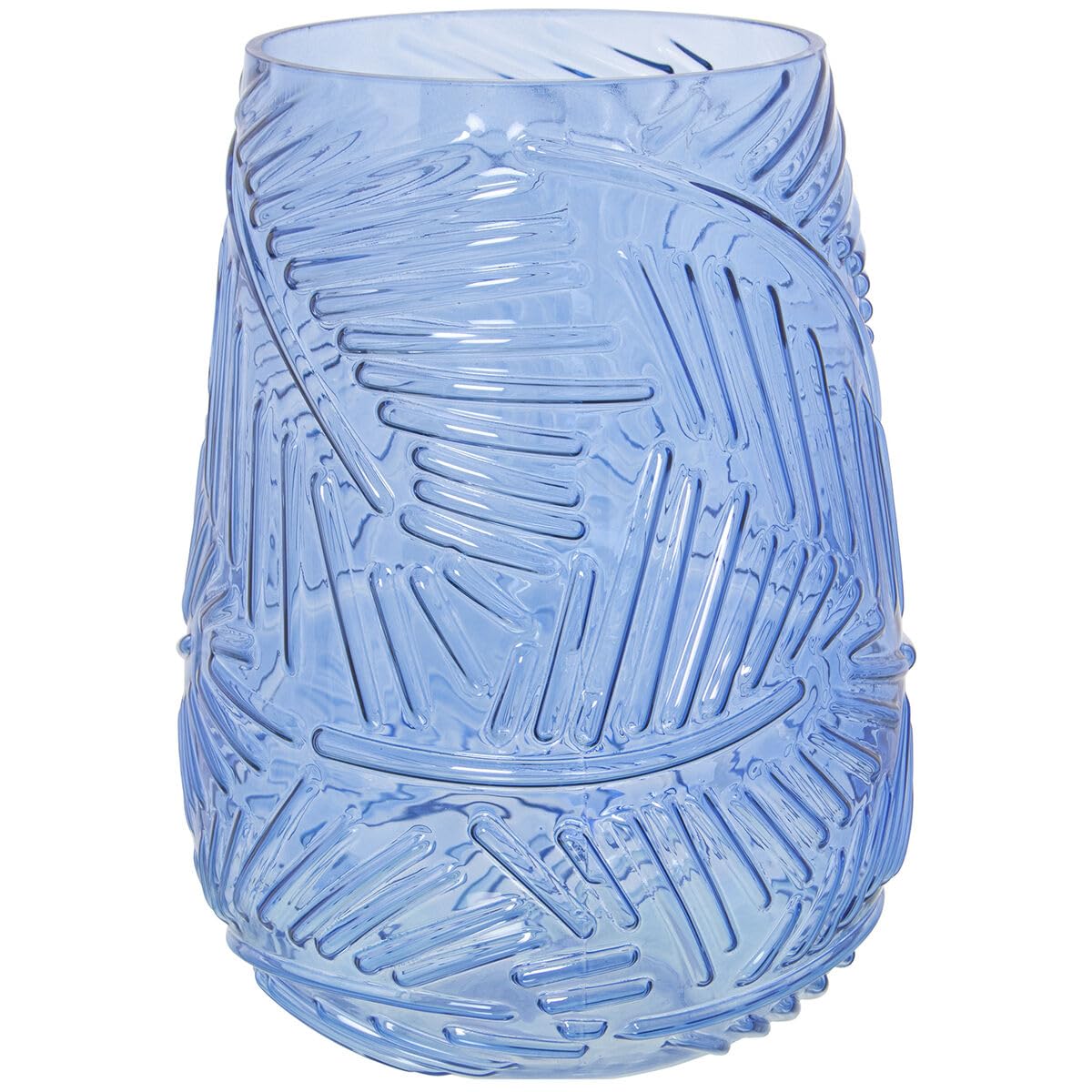 Alexandra House Living Vase Blue Glass 17 x 17 x 23 cm