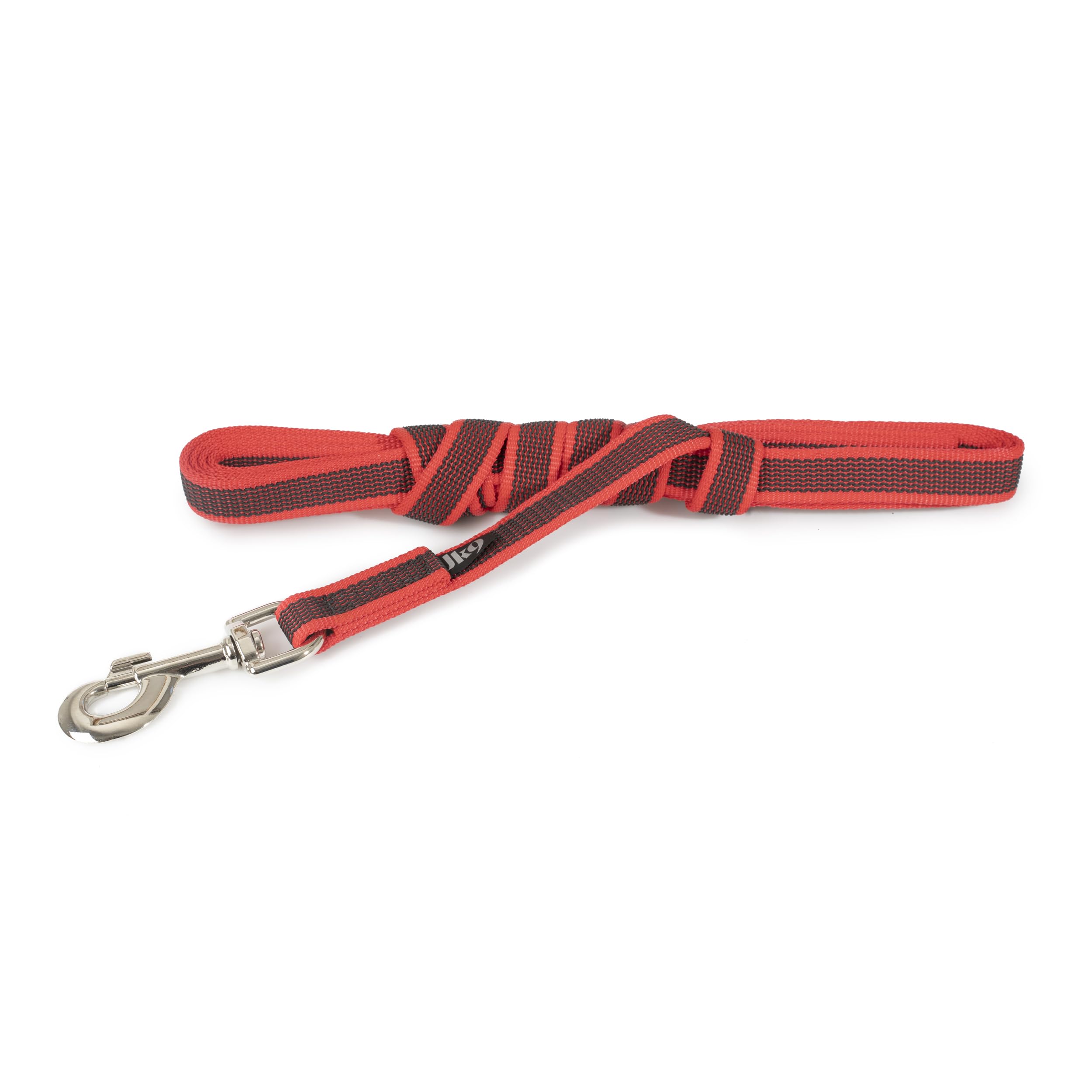 Color & Gray Super-Grip Leash without Handle, 20 mm x 3 m, Red-Gray