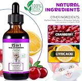 GMOLARSUSCO Cat Multivitamin Drops 15 in 1 Glucosamine Cranberry Immune Support view 5