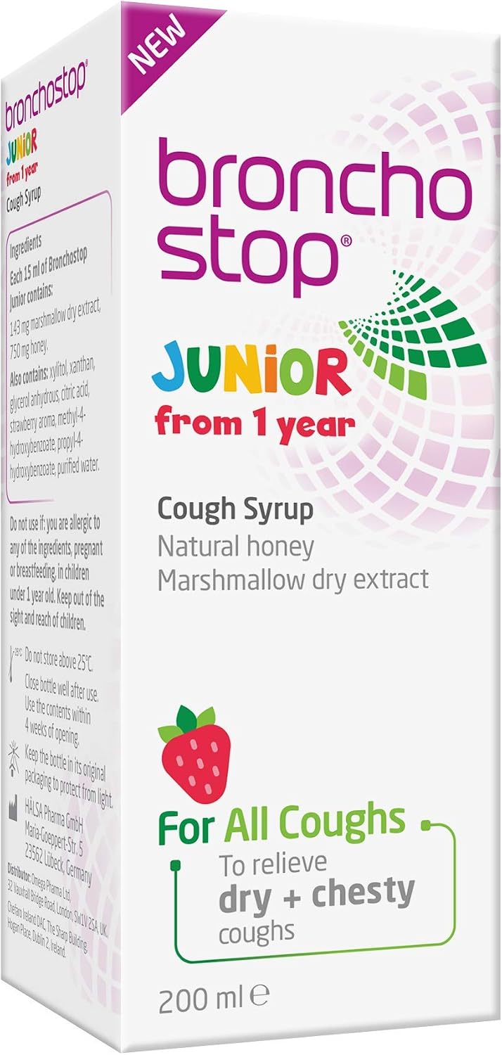 Bronchostop Junior Cough Syrup (200ml, 3 to 11 Years), Cough Medicine For Children, Non Drowsy Cough Syrup for Kids - Image 3