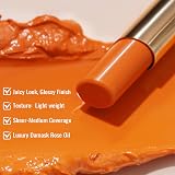 Oulac Moisturising Orange Lipstick - Hydrating Lip Colour, Vegan Cruelty-Free view 4