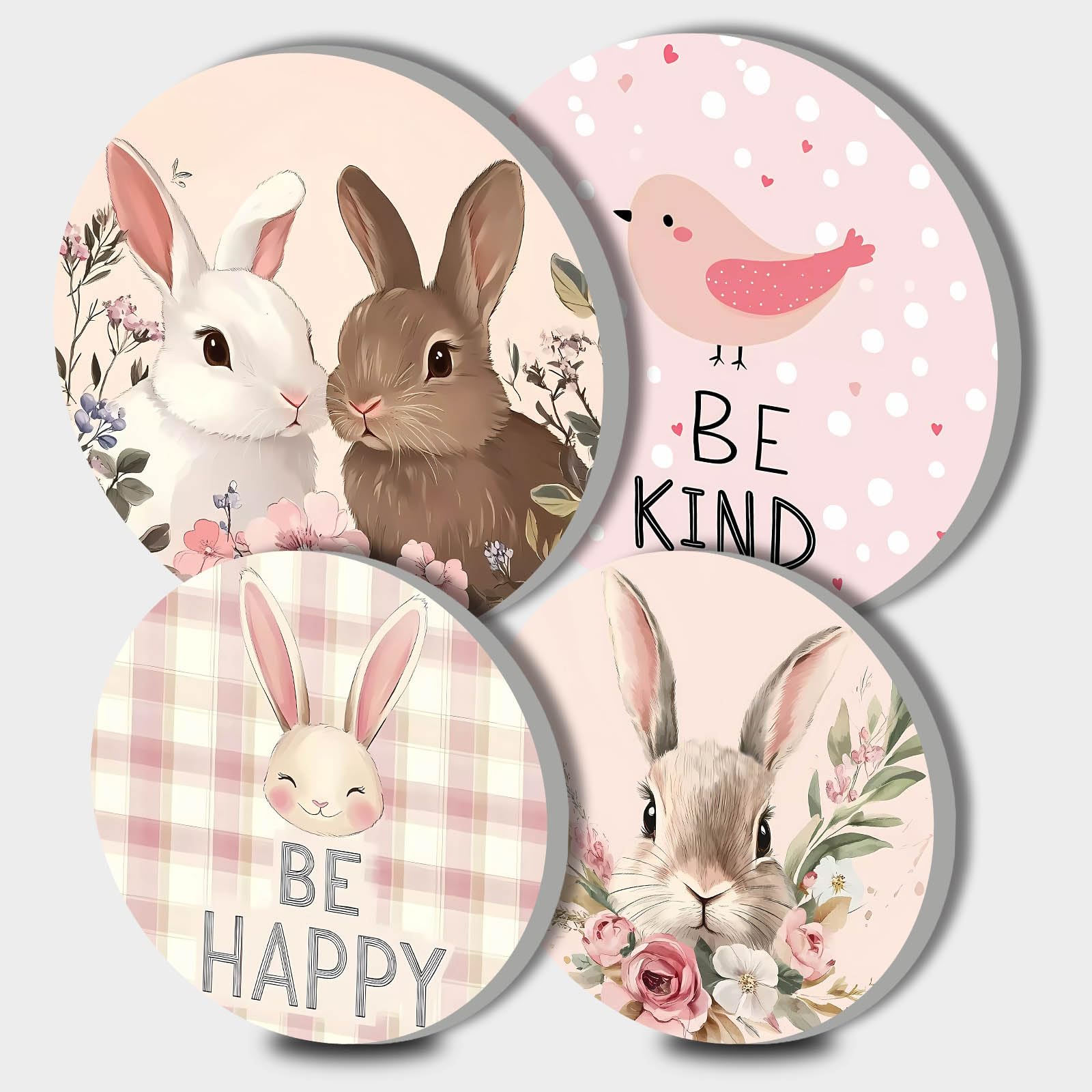 Photo 1 of *MINOR DAMAGE - USED*
Easter Bunny Series 4 Pieces Round Stove Burner Covers Set ,2 Pieces 8 Inches and 2 Pieces 10 Inches,Gas Stove Burner Covers,Electric Stove Burner Cover,Metal Stove Burner Cover Kits Happy Easter