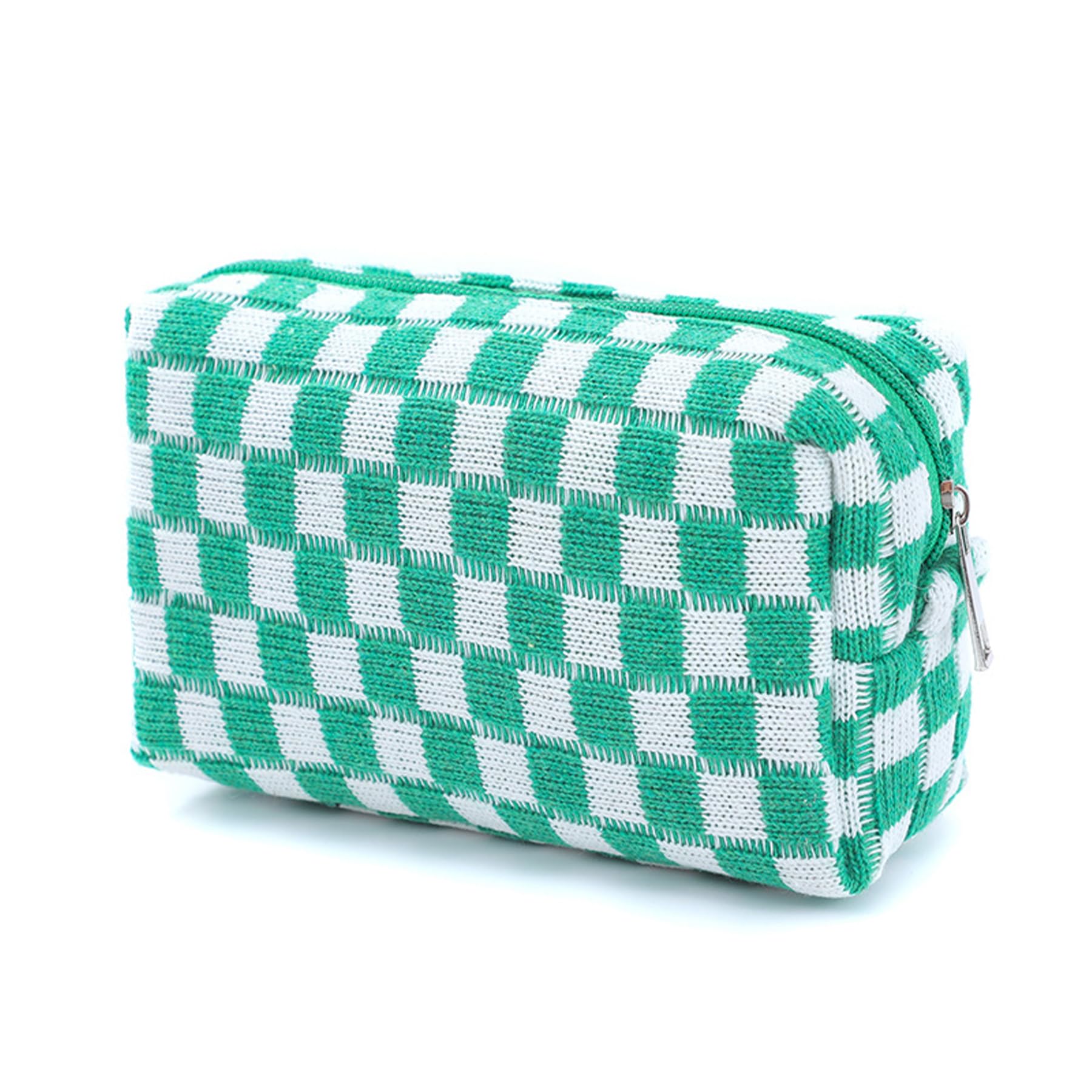 Umimiss Knitted Wool Checkerboard Pencil Case - Preppy Pencil Case, Aesthetic Pencils Cases, Corduroy Pencils Cases, Large Capacity Stationery Bag, Pretty Pen Bag, Makeup Organiser