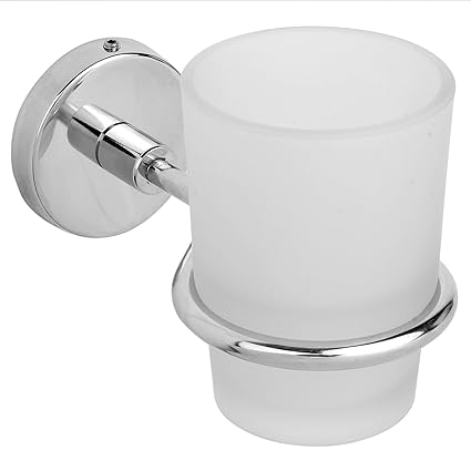 Mochen 100% Stainless Steel Tumbler Holder / Tooth Brush Stand Wall Mounted for Kitchen Bathroom
