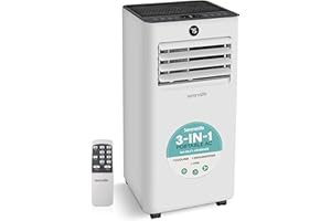 SereneLife 8000 BTU Portable Air Conditioner – Quiet Standing AC Unit with Dehumidifier & Fan, cools up to 350 Sq Ft, Include