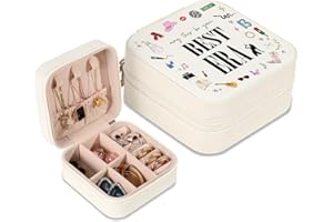 GIFTSFARM Jewelry Box, Small Jewelry Case for Taylor Fans, Taylor Gifts Merch, Portable Jewelry Case with Best Era for Bracelet, Necklace, Ring, Earring Organizer Holder Storage Boxes