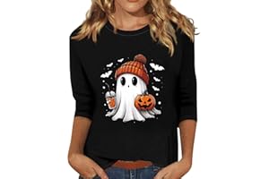 Segaven 3/4 Length Sleeve Womens Tops Trendy Solid Color Crewneck T Shirts Summer Basic Tunic Tees Casual Dressy Blouses