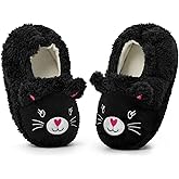 KAKU NANU Toddler Kids Slippers Cute Animal Cartoon Shoes Girls Boys Warm Fleece Winter Household Slippers