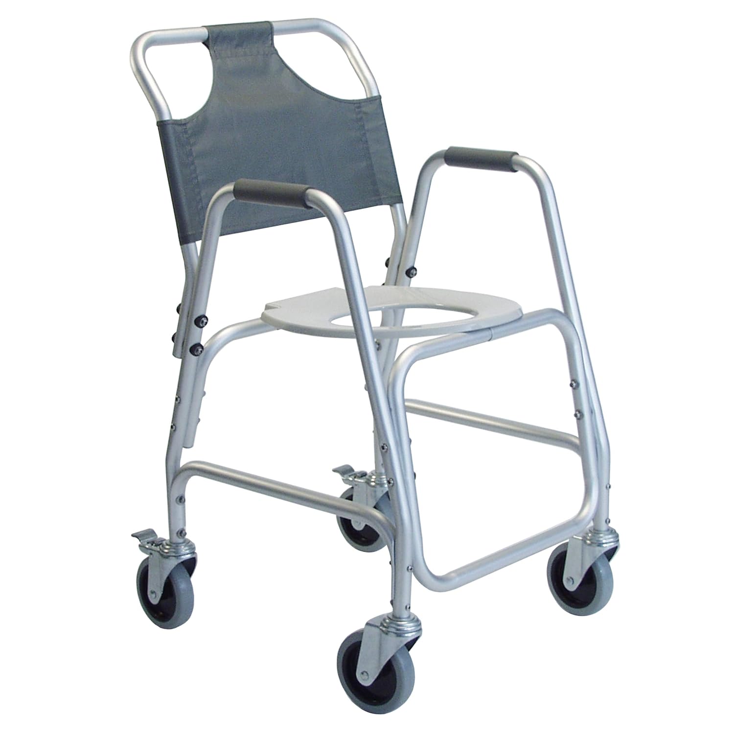 Lumex Deluxe Shower Transport Wheelchair with Footrests - Waterproof Design & 5" Wheels - 7915A-1: Industrial & Scientific