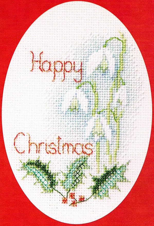 Derwentwater Designs Snowdrops Christmas Card Cross Stitch Kit Amazon