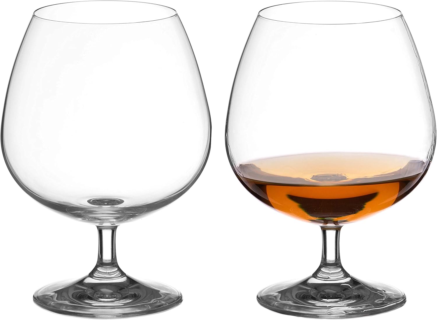 DIAMANTE Brandy Cognac Liqueur Glasses Pair ‘Auris’ Collection