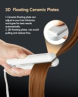 Wavytalk Mini Hair Straighteners Ceramic Travel Dual Voltage White view 4