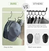 Mkono Hat Organizer Metal Baseball Cap Holder Closet Rack Set of 2 Holds 20 view 4