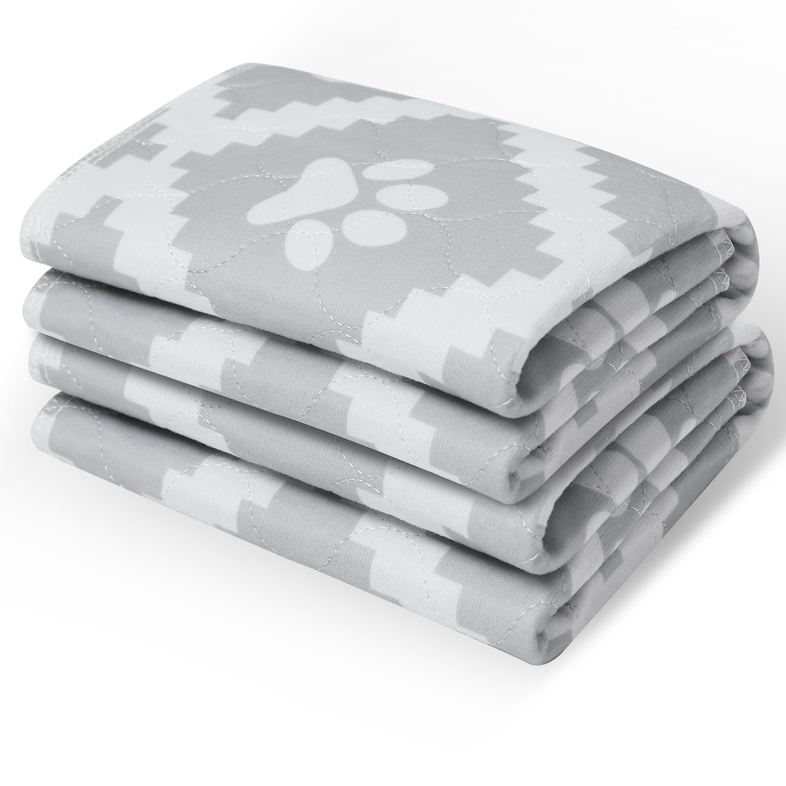 EXPAWLORER Washable Puppy Training Pads - 2 Pack Reusable Puppy Pads Leakproof, Non-Slip Water Absorbent Pee Pads for Pets, Soft Waterproof Dog Mat for Whelping Cage Crate Playpen Car, 45 x 61 cm