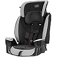 Evenflo High-Back Booster Car Seat with Harness, 22 to 110lbs, Maestro Sport, Granite Gray