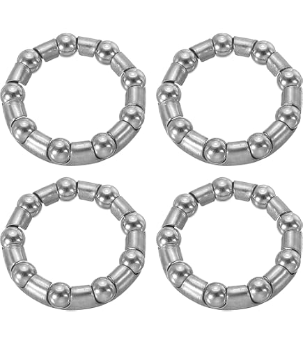 6 Roulements à Billes Pour Pédalier De Vélo - 3/16 Pouce (4 Mm) X 20 Billes - Dimensions 38x24x8 Mm - Pour VTT, Cadre Roue, Réparation