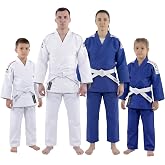 TWISTER FIGHT WEAR Judo Gi for Adults &amp; Kids | Cotton Grain Weave Uniform with Free Belt | Reinforced Training &amp; Competition
