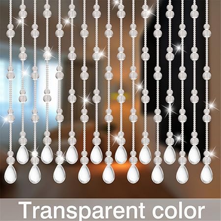 Wispun 1 Strand Gourd Acrylic Beads For Curtain Diy Closet Doors