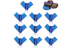 Agatige 10PCS Antistatic Wrist Strap, Adjustable ESD Wrist Band JWD001 Fits All Anti Static Heel Grounder Straps 103-106Ω Components Synthetic Rubber ESD Band for Workshop, Blue